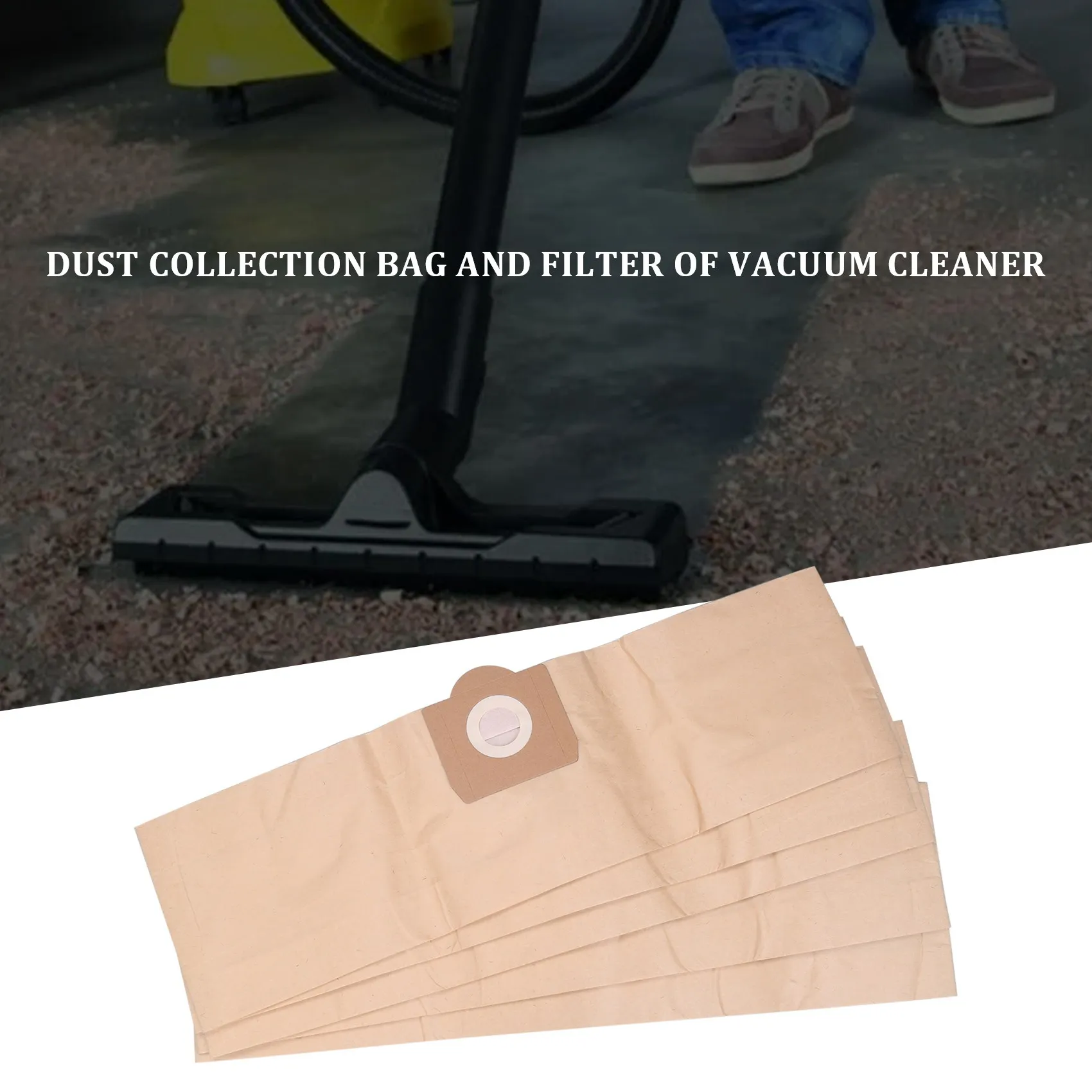 5X le Sac à PoussièRe 1X Filtre pour Aspirateur KARCHER WD3 Premium WD 3,300 M WD 3,200 WD3.500 P 6,959-130