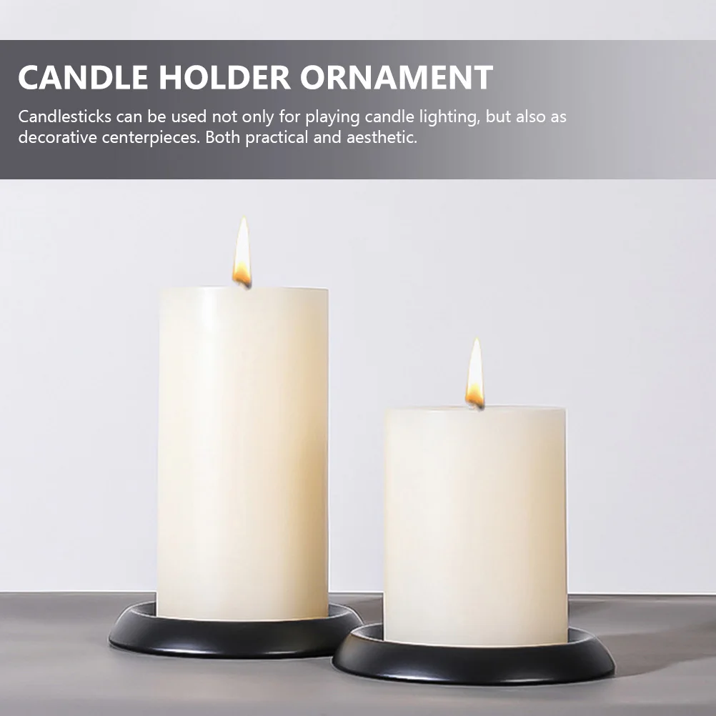 2Pcs Metal Iron Holders Creative Home Decor Wedding Party Centerpieces Pillar Holders Room Decor