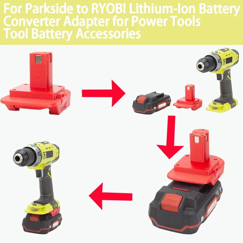 Für Lidl Parkside X20V Team Lithium-Batterie Zu für Roybi one + 18V Li-Ion Batterie Konverter Adapter Power werkzeuge Zubehör