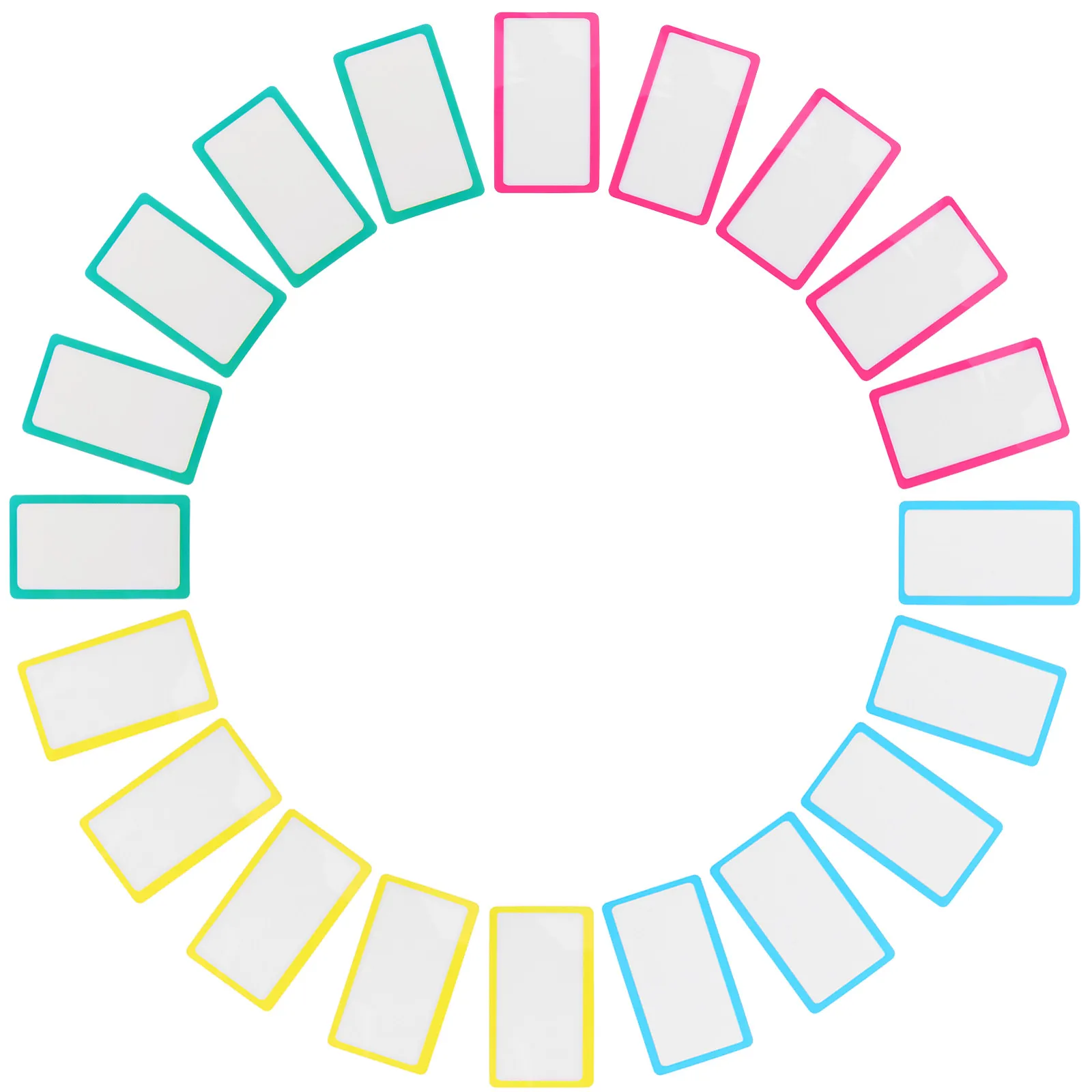 

20Pcs Dry Erase Labels Reusable Sticky Name Tags Removable Erasable Storage Bin Pantry Food Containers Office School Use