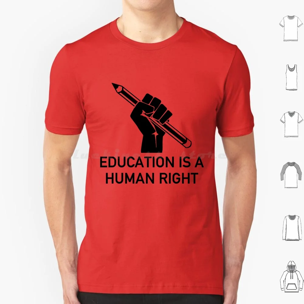 Is A Human Right-Socialist , Dsa , College For All T Shirt 6Xl Cotton Cool Tee Is A Human Right Teachers Equality College For