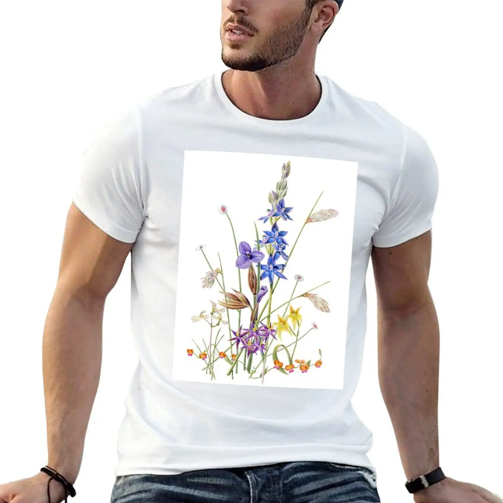 Wildflowers of Western Australia T-Shirt man t shirt graphic man t shirt designer man t shirt summer T-shirt