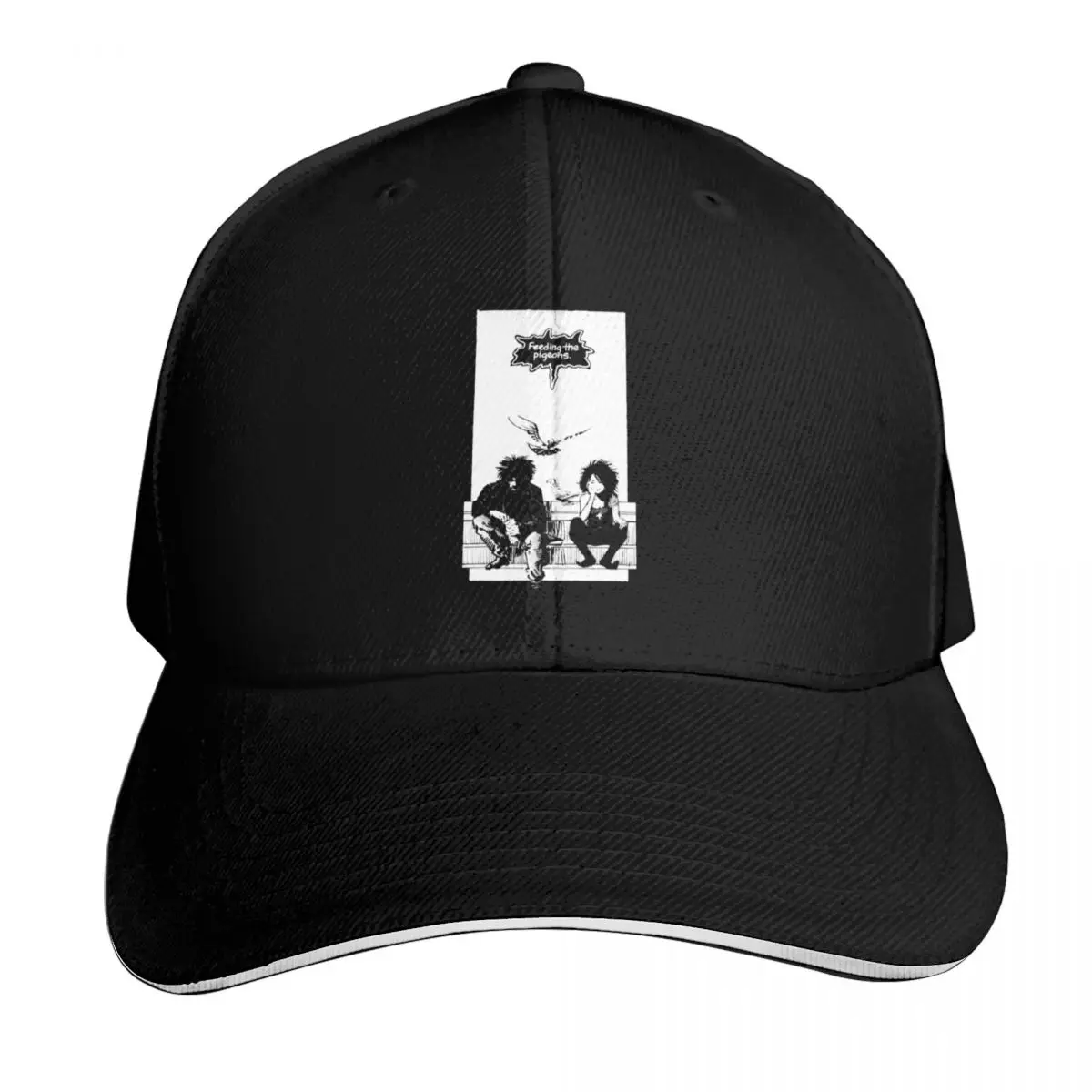 Retro Vintage Feeding The Pigeons Retro Wave Baseball Cap Gift for Him Her Casual Daily Wear Quick Dry Performance