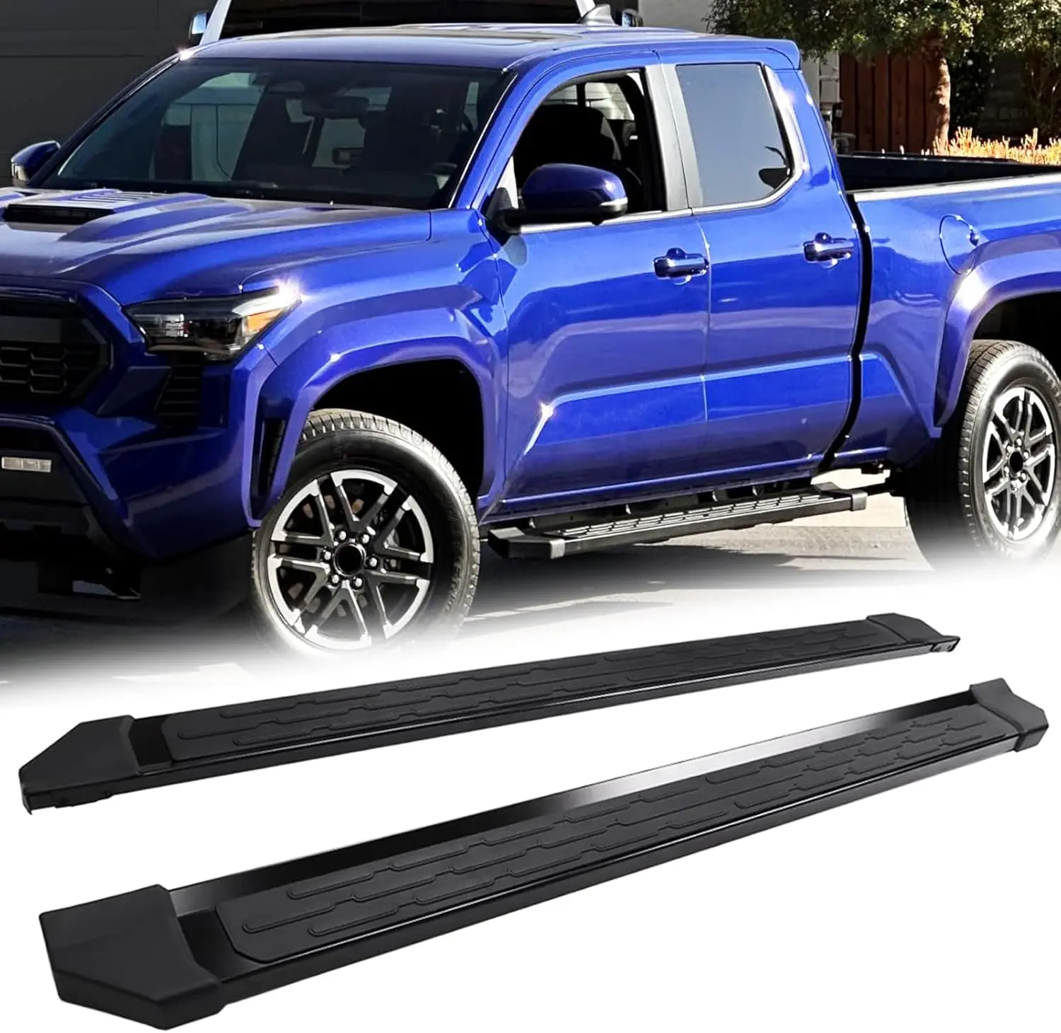 

Running Boards Fit for 2024 2025 2026 Toyota Tacoma Double Cab with 4 Full-Size Doors Side Steps