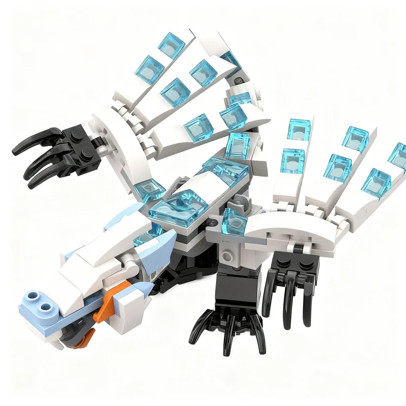 180pcs MOC Pilot Ice Dragon Remake Ninjia Model Toys Building Blocks Architecture Christmas Gift DIY Creative Education Brick