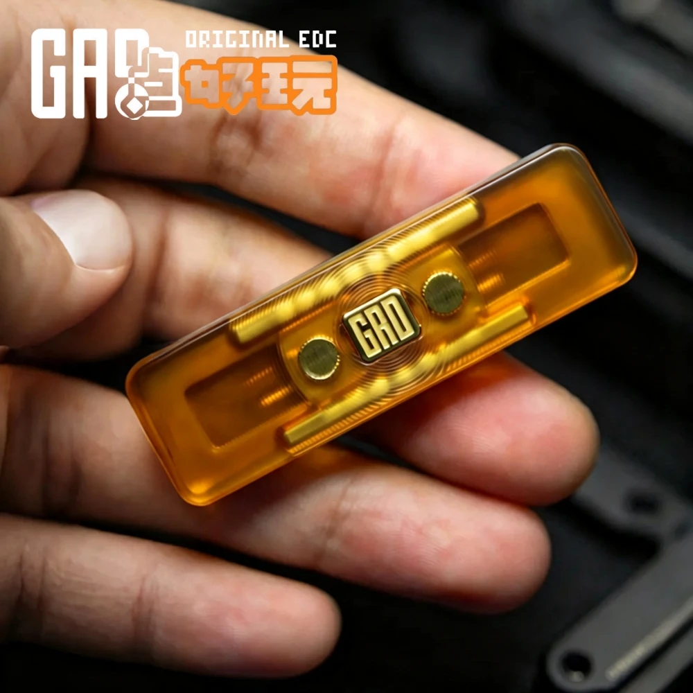 GAO STUDIO MAYATAN Fidget Slider New Track Stainless Steel PEI Push Slider Stress Relief Toy Fidget Toys For Adults