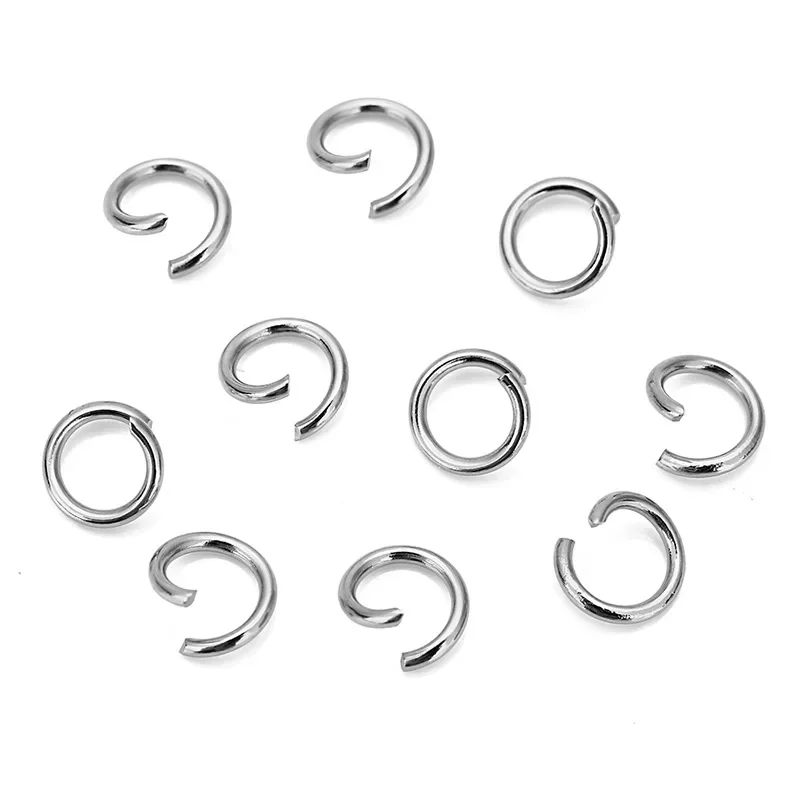 New 50Pcs/Lot 1*7mm Open Split Jump Ring Connector For Diy Jewelry Making Findings Accessories Wholesale Supplies