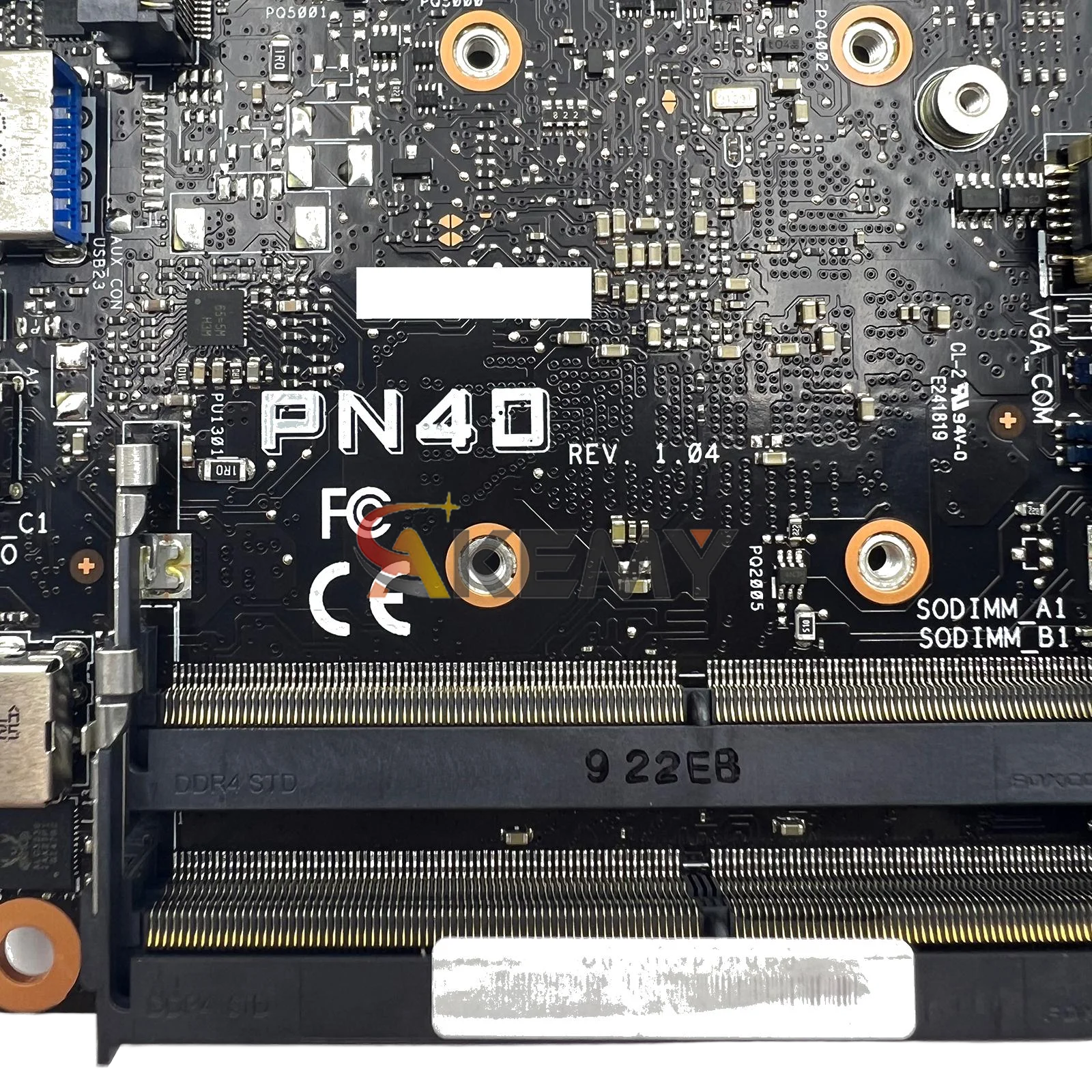 PN40 노트북 메인보드, ASUS 미니 PC PN40 PN40 노트북용, 셀러론 CPU 탑재, 100% 테스트 완료, 빠른 배송, 고품질