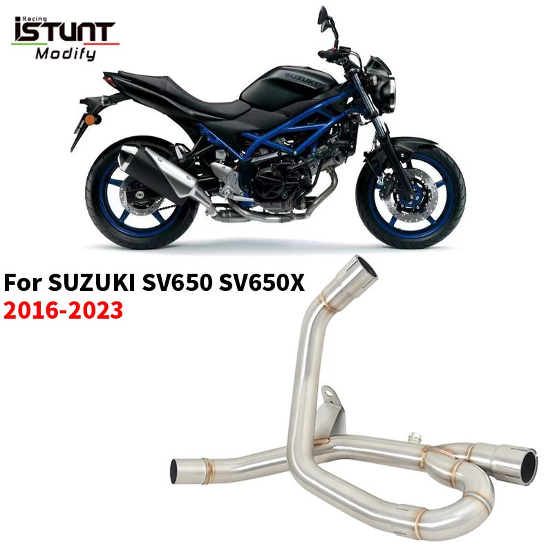 

Для мотоциклов SUZUKI SV 650 SV650 X 2016 - 2023: Модифицированная центральная соединительная труба для подключения к оригинальной выхлопной системе (глушителю)