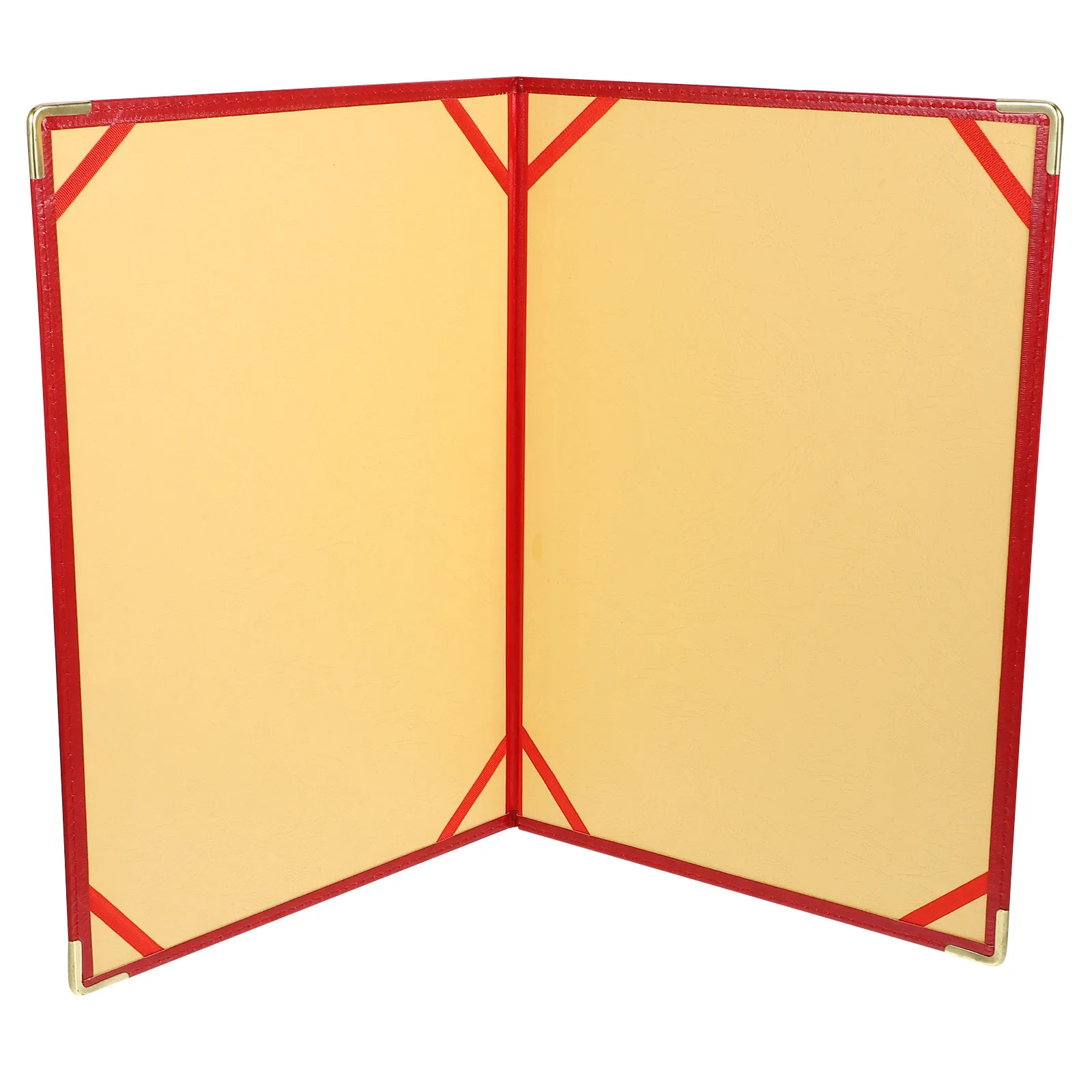 

Premium Red Portfolio Folder Strong Document Organizer Binder for Office Business Interview Recipes Receipts Handouts Notes Card