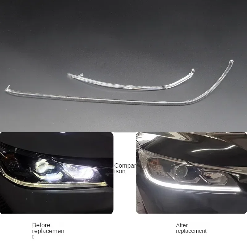 For Honda Accord 9.5 2016 -2017 DRL Car Headlight Light Guide Plate Daytime Running Light Tube Bar