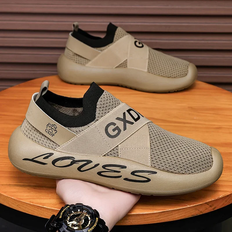 

Men's Wear Resistant Non Slip Breathable Sports Shoes Black Sneakers Plus Size Lightweight Fashion Running Shoes for Men tênis