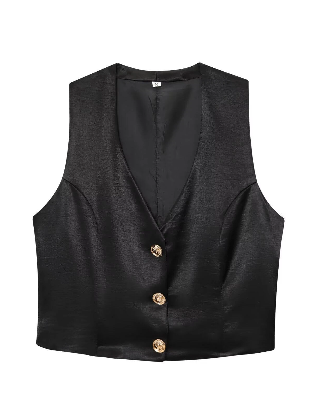 

Summer Women's Satin Set with Golden Buttons Wide Leg Pants Ethnic Chinese Sle Clothing Comfortable Breathable Faionable