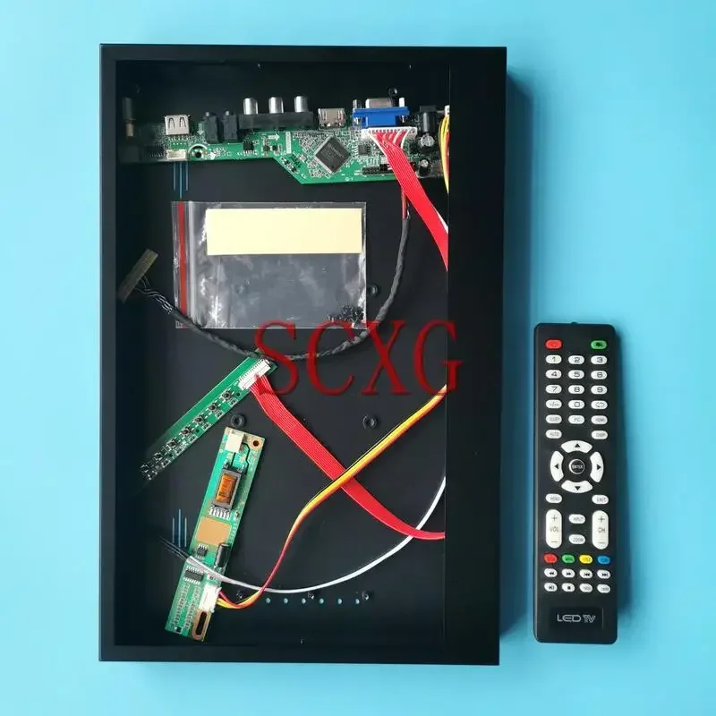 

For QD14XL07 QD14XL20 Analog TV Controller Board+Metal Case VGA HDMI-Compatible AV USB 1CCFL 1024*768 LVDS 30 Pin DIY Kit 14.1"
