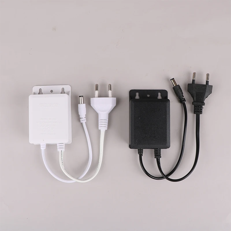 AC 220V Input DC 12V Output Supply EU Plug Outdoor Waterproof Power Adapter Charger For CCTV Security AHD Analog Ip Camera