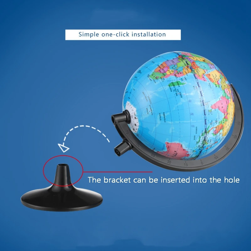 Globo terráqueo pequeño giratorio portátil, adecuado para el aprendizaje de la geografía y la decoración de las habitaciones de los niños