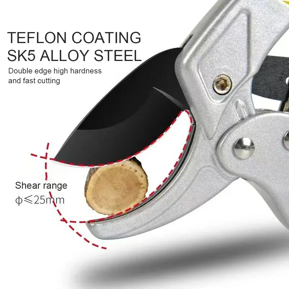 【セール中】チタンメッキ剪定鋏、人間工学に基づいた合金鋼、庭の切断に迅速かつ効率的、省力的な収穫