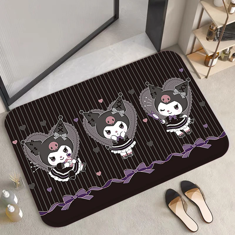 

Hallway Prayer Rug Carpets Kuromi Living Room Carpet Rugs Doormat Entrance Door Home Bath Foot Mats Cute Gift utility