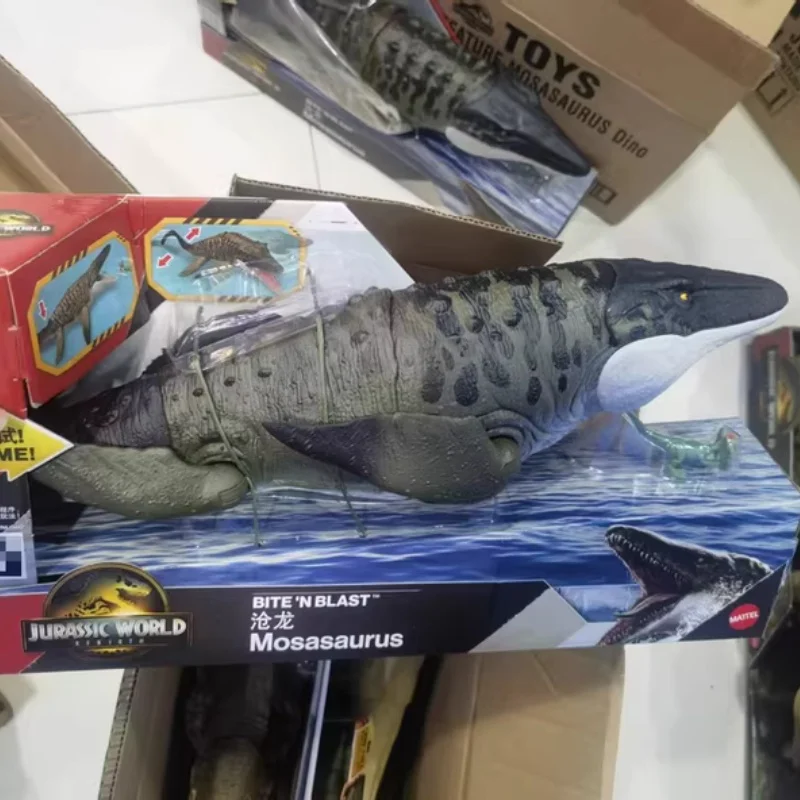 Jurassic World dinosaurios juguetes Mosasaurus dinosaurio grande modelo película figuras de animales niños juguetes para niños regalo de cumpleaños