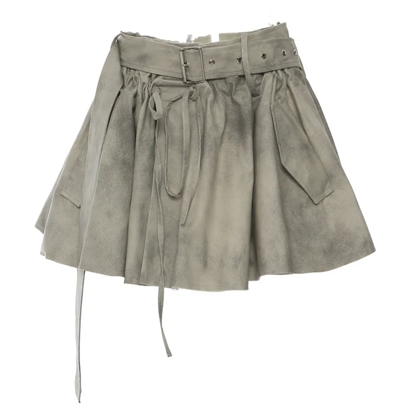 EAEOVNI Vintage Print Y2K Set For Women Short Long Sleeve Jacket  + Bandage A Line Mini Skirt Fashion 2025 Summer New 1A1122