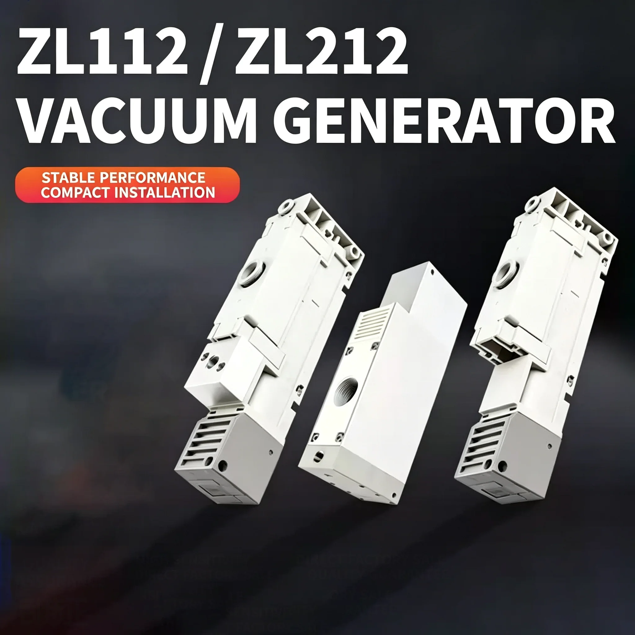 1PCS    pneumatic  Vacuum Ejectors Multistage Ejector ZL112 ZL112A Pneumatic vacuum ejectors