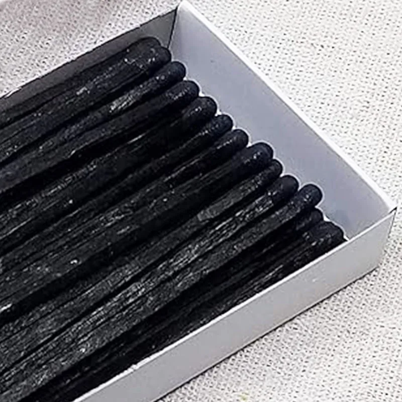 80 قطعة جميع الحنين الأسود مباريات باردة 96 مللي متر شموع عطرة السيجار إطالة المباريات حفلة احتفال أخف الشعلة مجموعة رجل هدية #5
