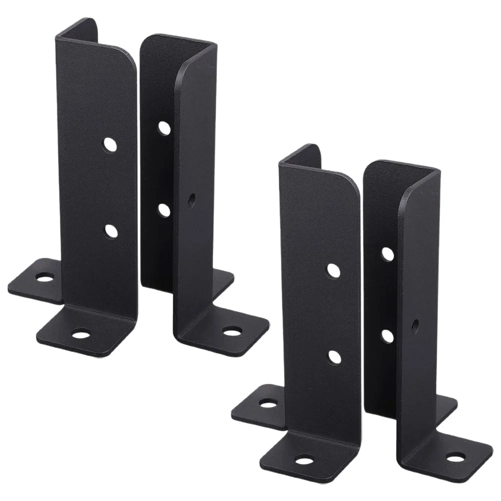 

4 Pcs Deck Post Base Bracket Patio Fixing Pergola Fence Kit Mailbox Installation (4pcs) Picket Anchor Cover