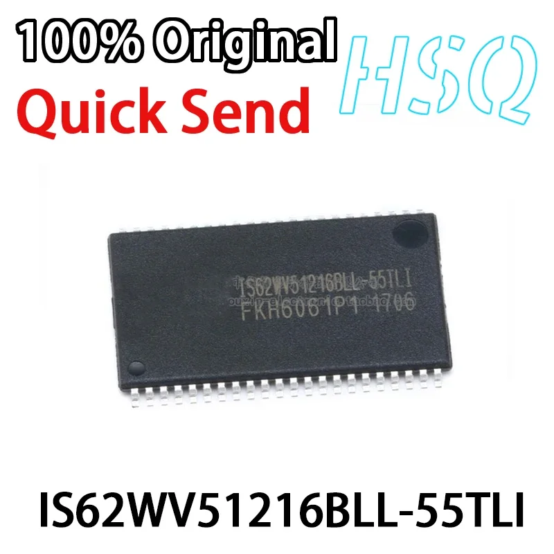 New Original IS62WV51216BLL-55TLI IS62WV51216BLL Patch TSSOP-44 Memory Chip