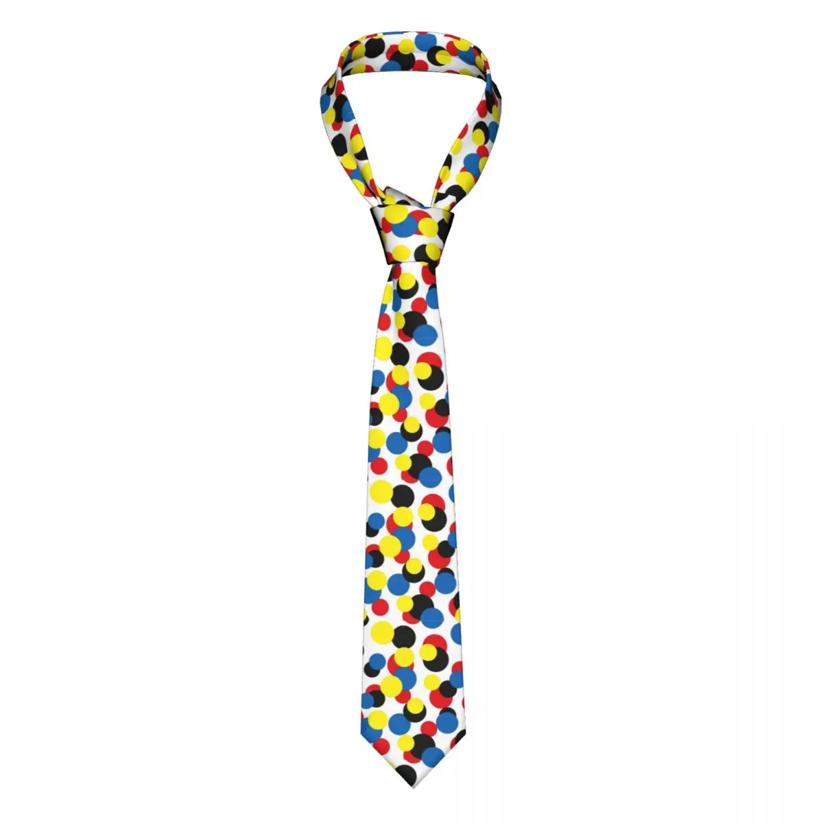 

Mondrian Color Dots Neckties Unisex Polyester 8 cm Abstract Geometric Art Neck Tie for Men Skinny Shirt Accessories Gravatas