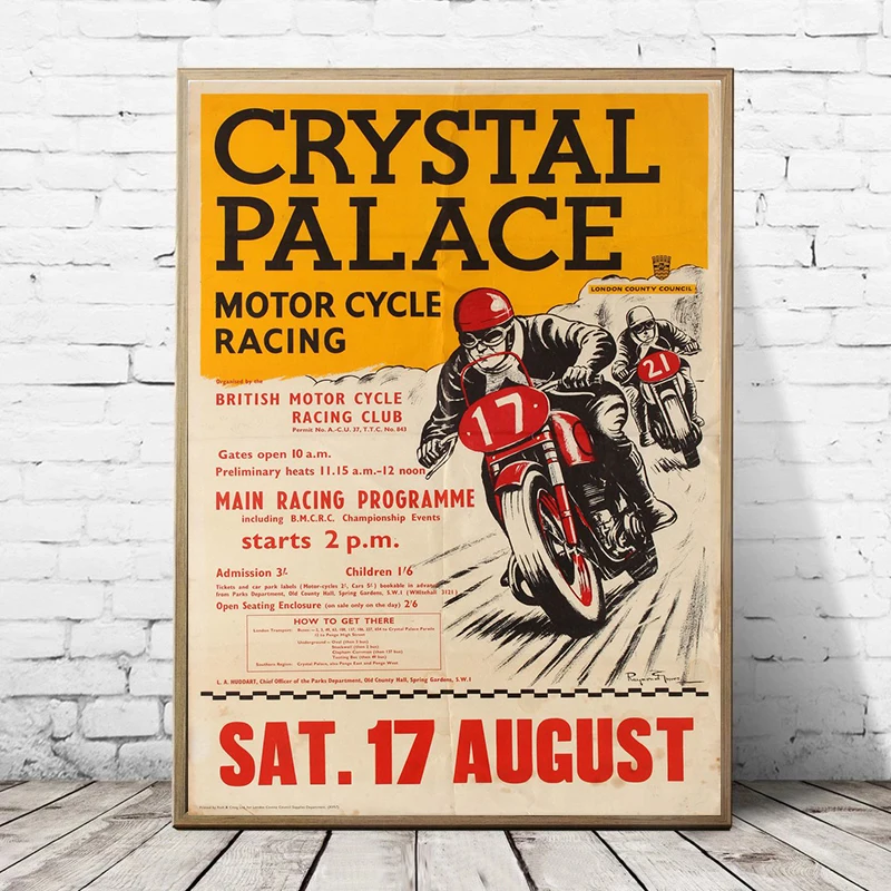 ملصقات سباقات TT العتيق الرسمية للدراجات النارية سباق الجائزة الكبرى لوحة قماشية لدراجات الدراجات صور فنية جدارية هدايا ديكور الغرف المنزلية