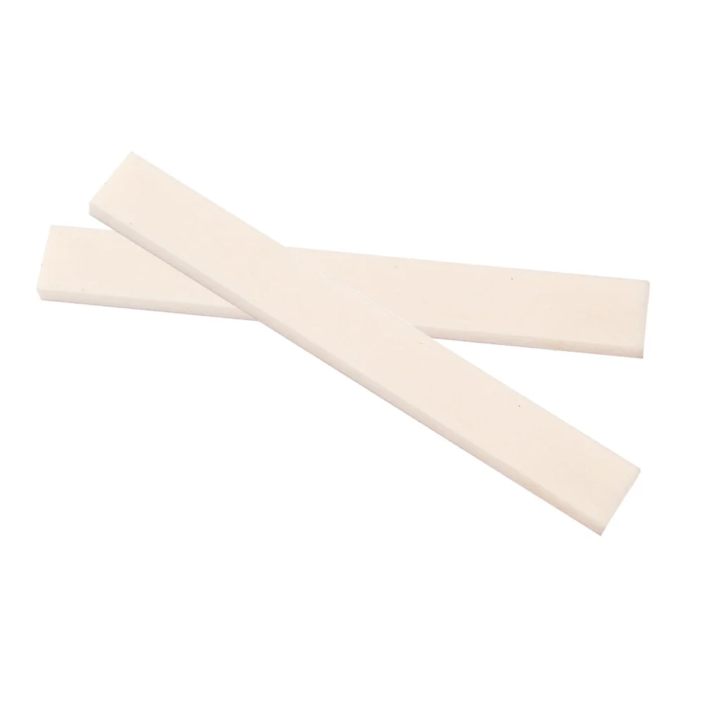 

Guitar Bone Saddle Nut Blank Buffalo Material 80x11x3mm for Acoustic Electric Classical Guitar Mandolin Banjo Ukulele