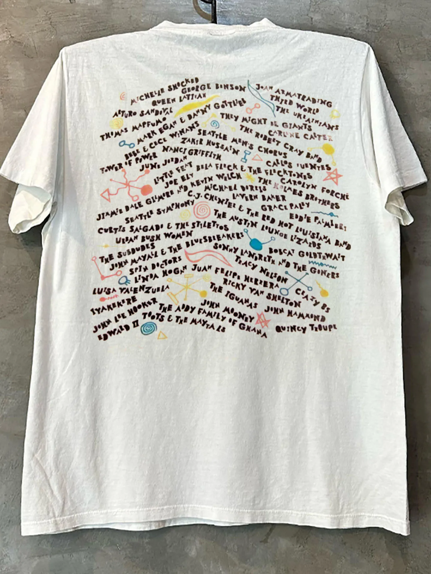 Bumbershoot Retro Art School Style Short Sleeve T-Shirt Pure Cotton Half Sleeve Breathable Casual Fun Print Unisex Summer Top