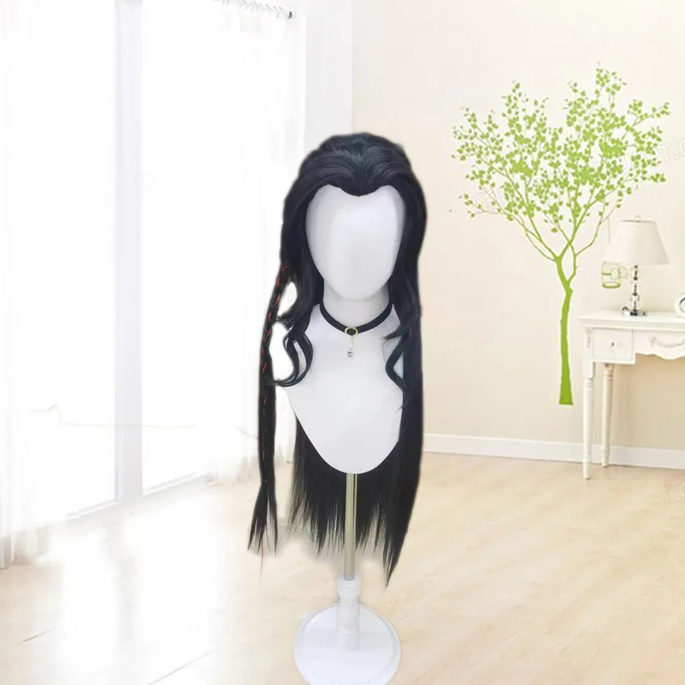 Tian Guan Fu Manga Adult Flower City Sanlang Xie Lian Black Beauty Sharp Universal Wig COS Ancient Style Rose Net