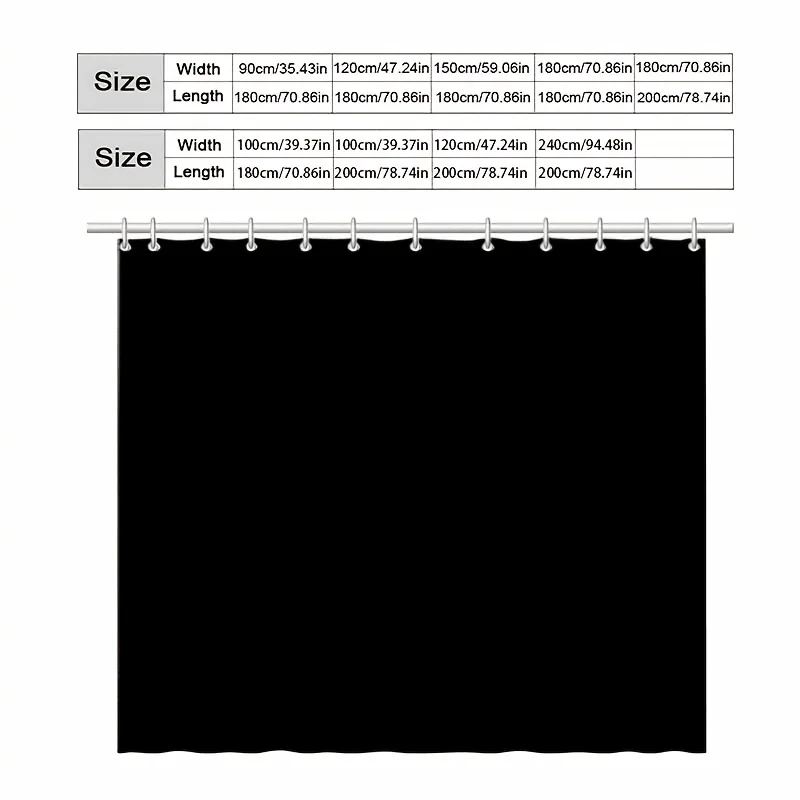 Jit1pc Forest Design 2D Flat Shower Curtains, Curtains, Shower Curtains, Dividers, Bathroom Curtains, Home Decor Shower Curtains