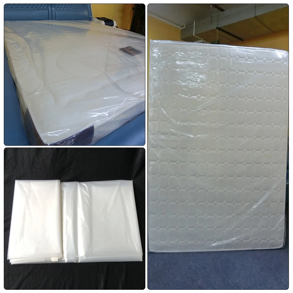 

1 pc Self-Adhesive Mattress Protector Cover Pe Waterproof Transparent Moisture Resistant Bed Bug Proof For Mattress Storage