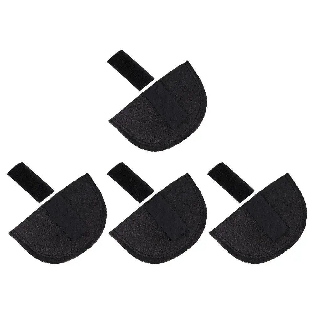 

2 Pairs Black 1cm Thin Shoulder Pads Enhancer Removable Adhesive Sponge Soft Reusable Women Clothes Accessories Sewing Supplies