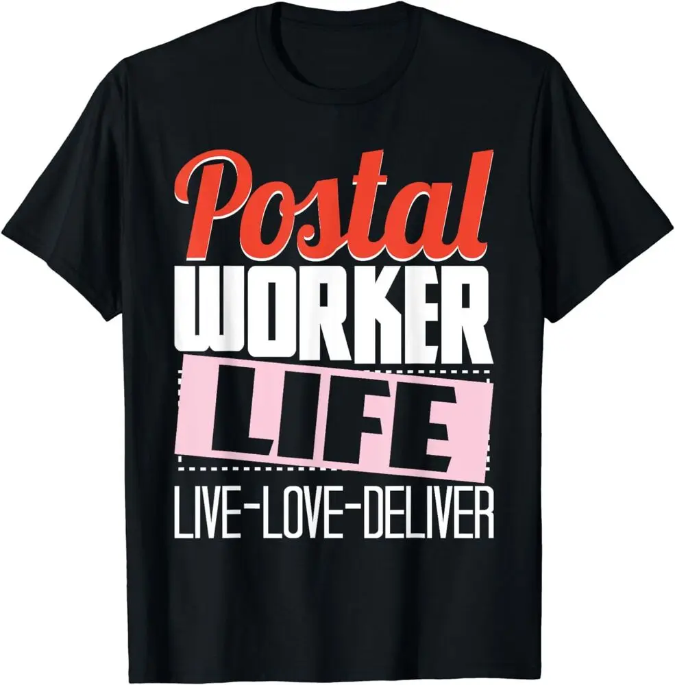 NEW Postal Worker Life, Mailman Mailwoman Postman Mail Carrier Tee T-Shirt   Anime Graphic T-shirts for Men Clothing Women