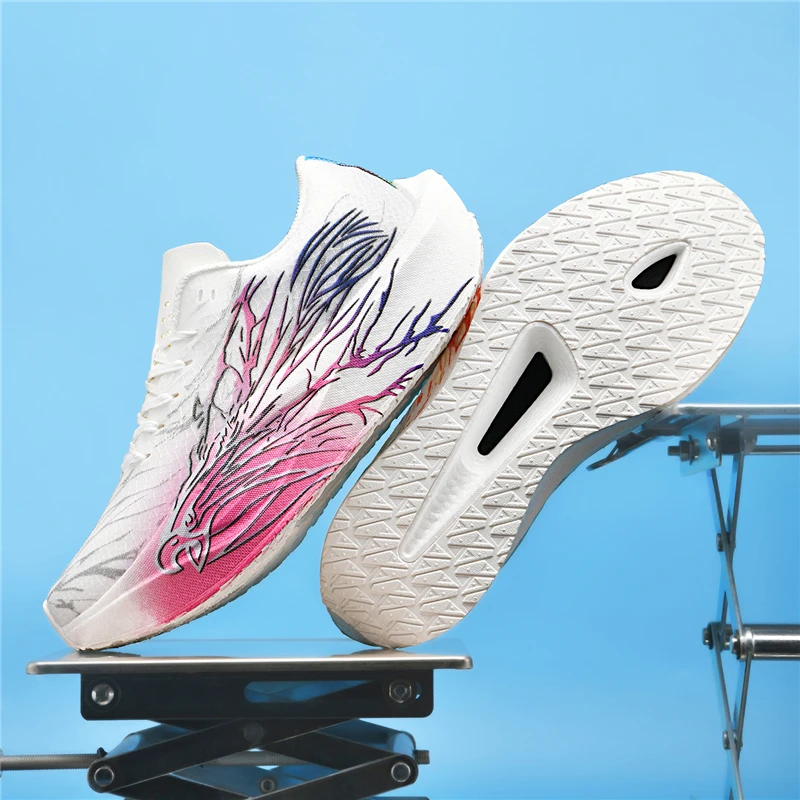 New Men's Running Shoes Summer Non-slip Cushioning Racing Carbon Plate Sneakers Outdoor Non-slip Shock-absorbing Tennis Shoes