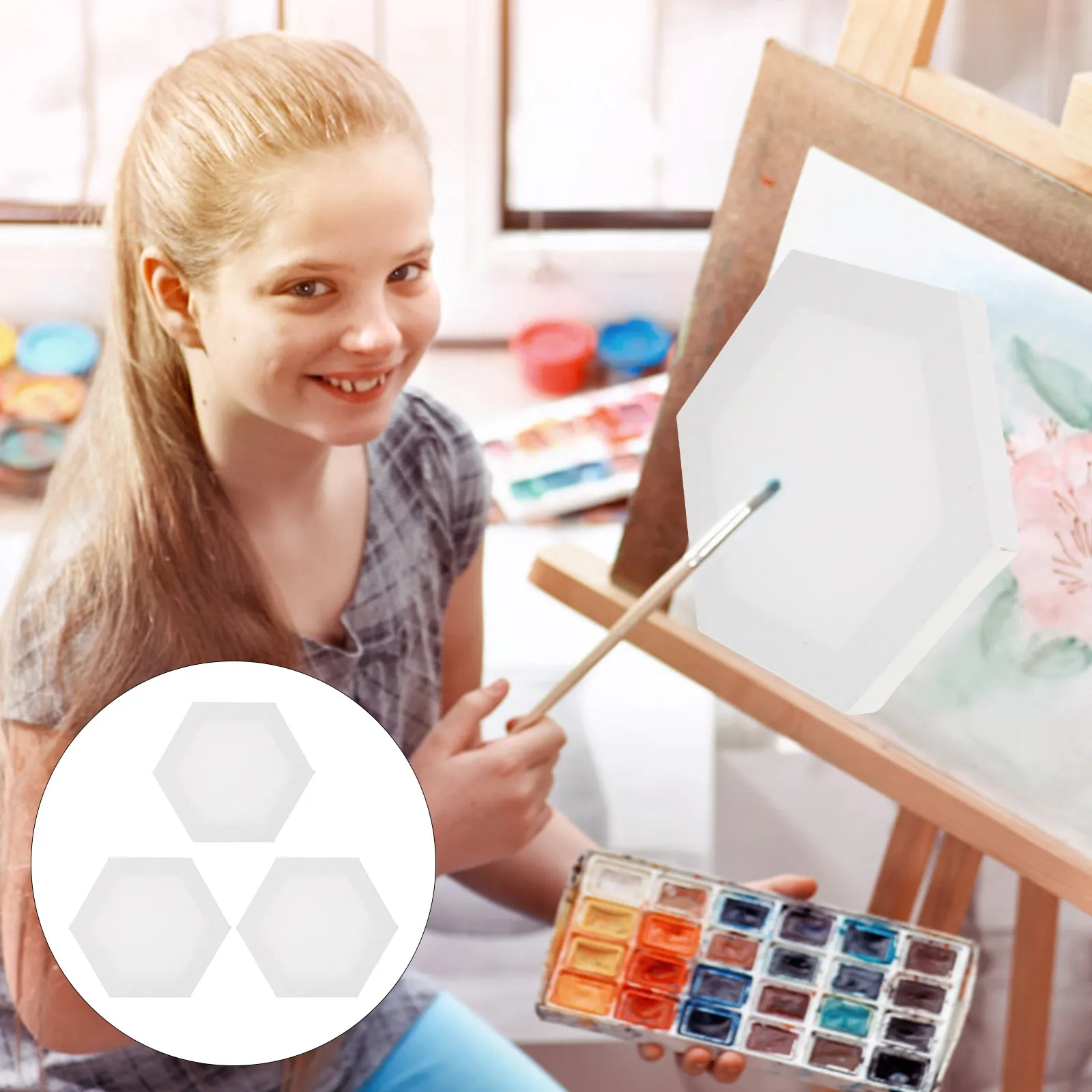 

Набор из 3 холстов для масляной живописи, белые заготовки, натуральный хлопок, идеально подходят для студентов, любителей и для самостоятельной росписи