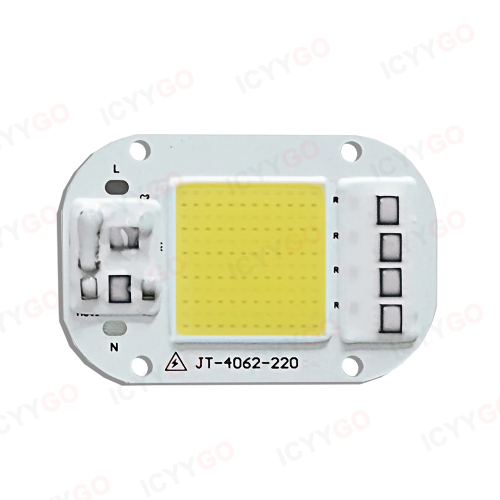 Chip de cuentas de lámpara LED COB, IC inteligente sin controlador necesario, CA 110V, 220V, 20W, 30W, 50W, módulo DOB para cultivo de plantas DIY,