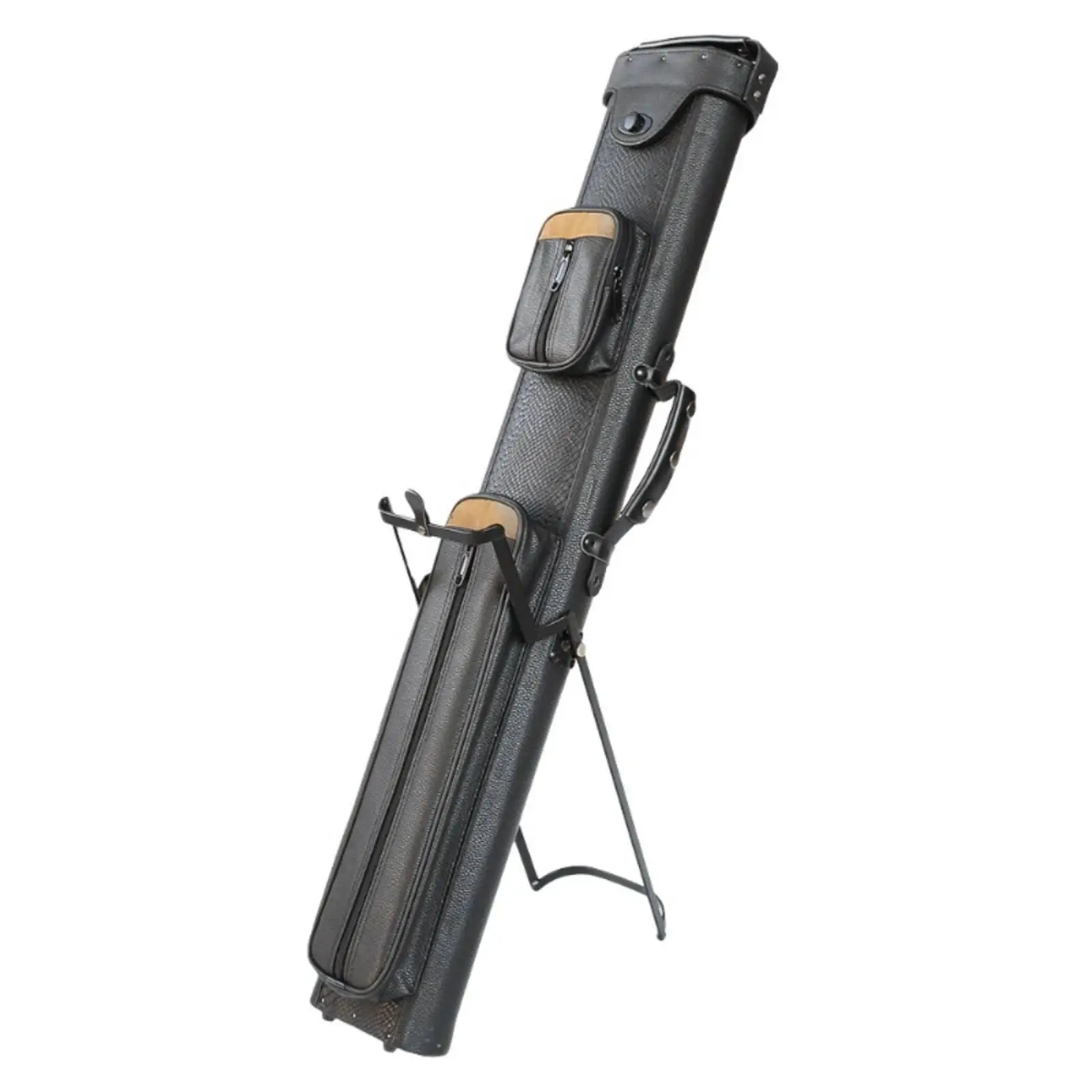Cue Bag, 8 holes, 1/2 Split, thick embroidery, portable billiard cue holder, PU