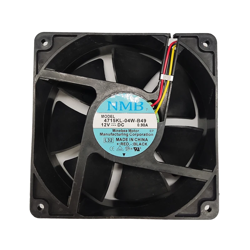 

4715KL-04W-B49 12VDC 0.90A12cm three wire DC cooling fan