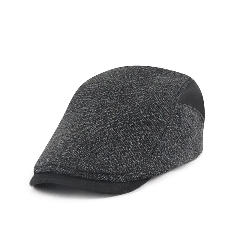 

Patchwork Peaked Cap Autumn And Winter New Advance Hats Warm And Simple Middle-aged And Elderly Fashion Hat