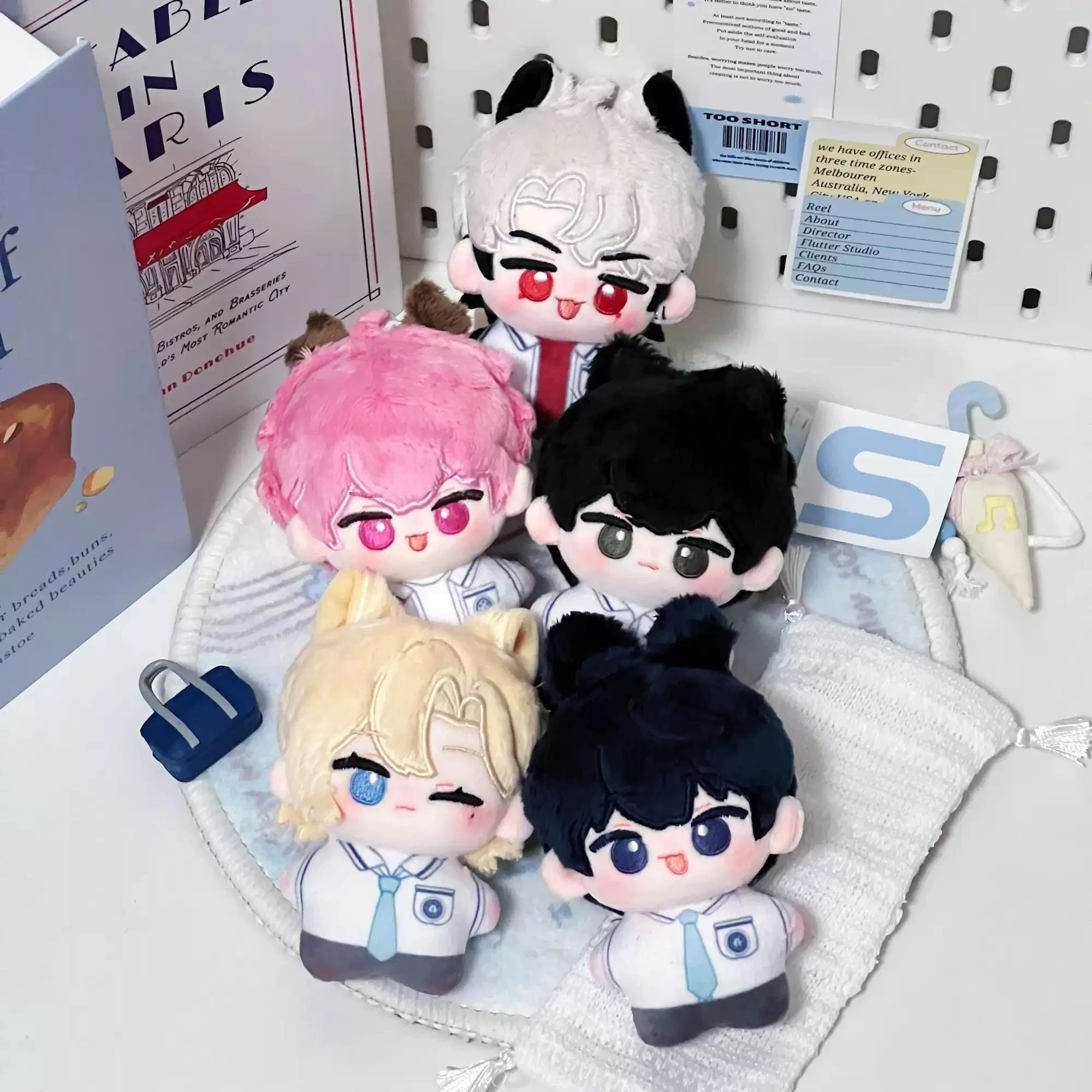 

10m Plave Men Group Attributes Printed Body Art Jun Noah'S Spot Silver Tiger River Rose Star Cute Doll Toy Fan Surrounding Gift