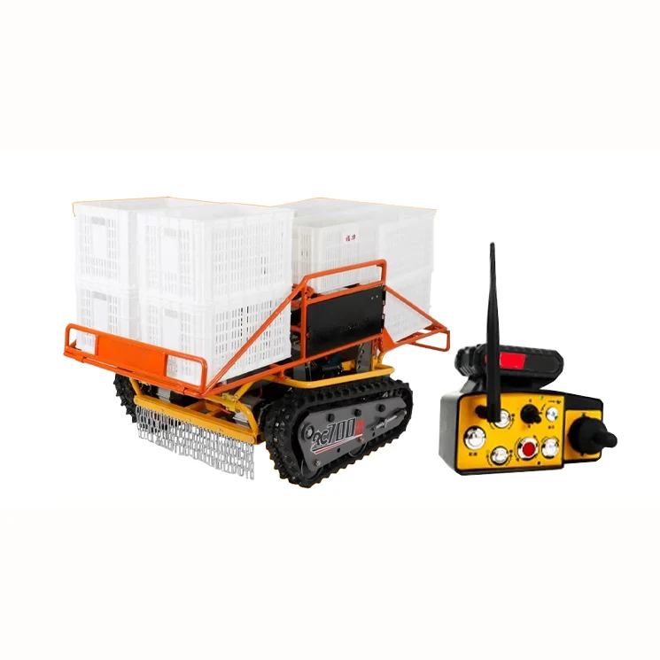 Multifunctional Remote-Controlled G-a-s-oline Crawler Lawn Mower Carrier Sprayer Self Walking Pesticide Sprayer