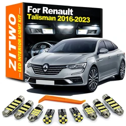 ZITWO 13Pcs For Renault Talisman 2016 2017 2018 2019 2020 2021 2022 2023 LED Interior Light Dome Trunk Foot Sun visor Bulb Kit