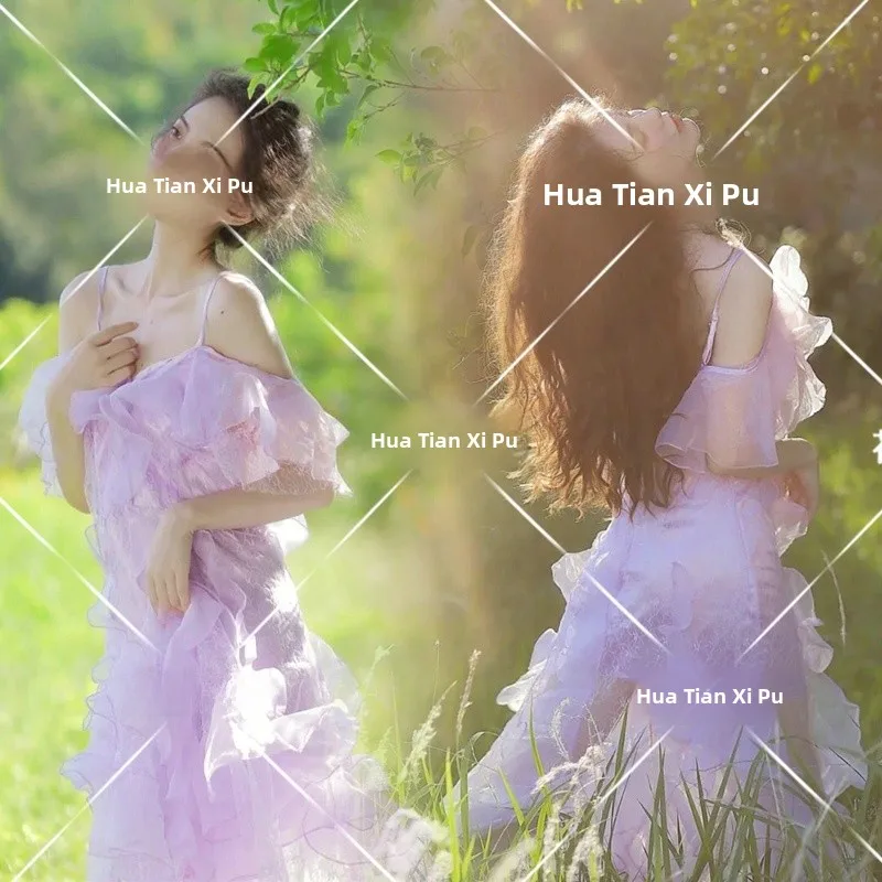 

New Pure Desire Lace Dress Private Studio Photography Clothes Fashionable Artistic Beauty Shot Film Studio Personal Photoshoot