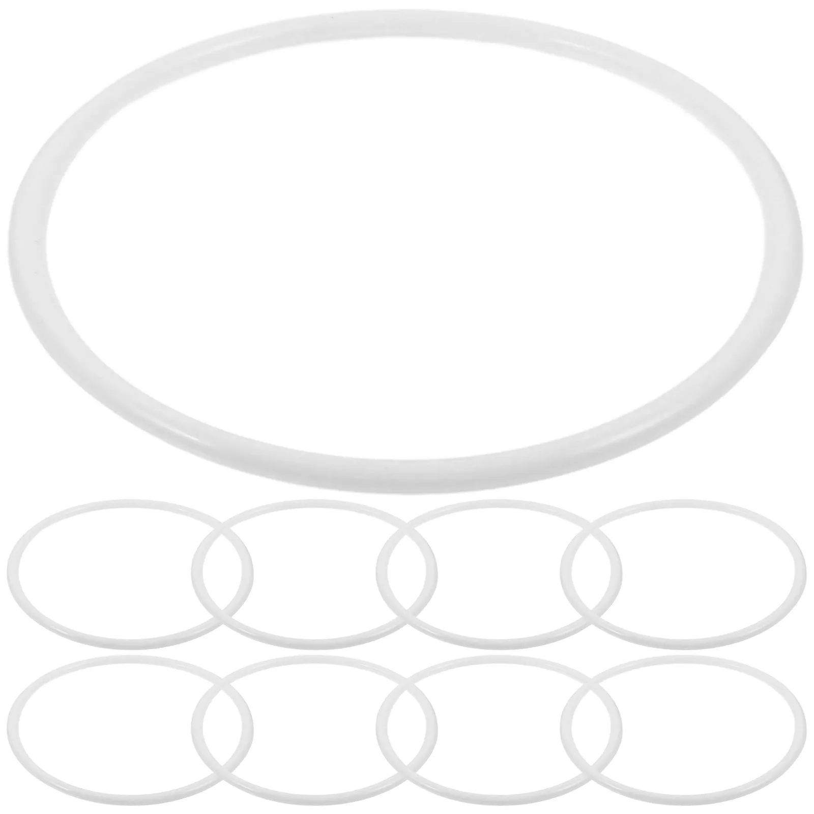 20Pcs Dreamcatcher Round Hoops Plastic Circles White Premium DIY Craft Material for Mandala Making Macrame Wall Decor 13Cm