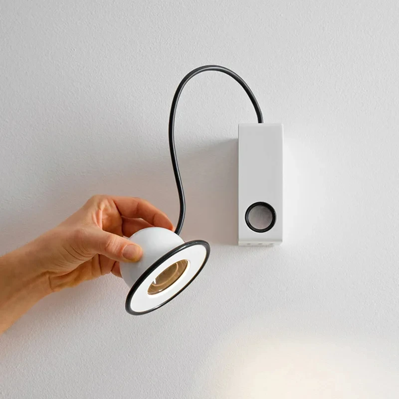 Imagem -03 - Italiano Stilnova Minibox Magnetic Wall Light Luz de Leitura Retro Bedroom Desk Estudo e Sala Designer Wall Lamp