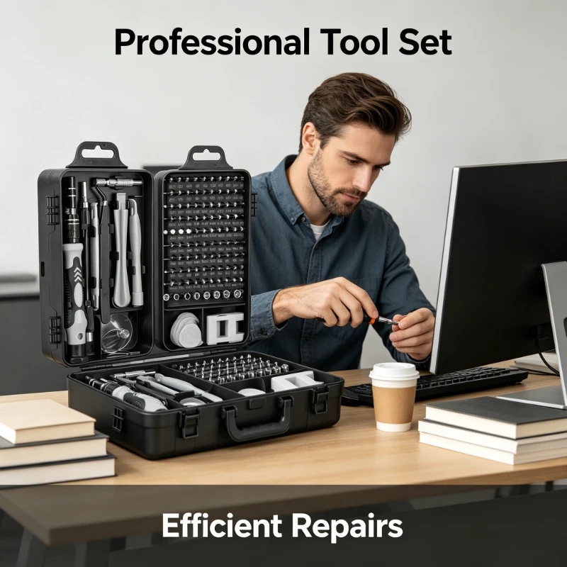 

Mini Magnetic Precision Screwdriver Kit 115‑in‑1, Portable Repair Tools for Phone Laptop PC MacBook & Household Use